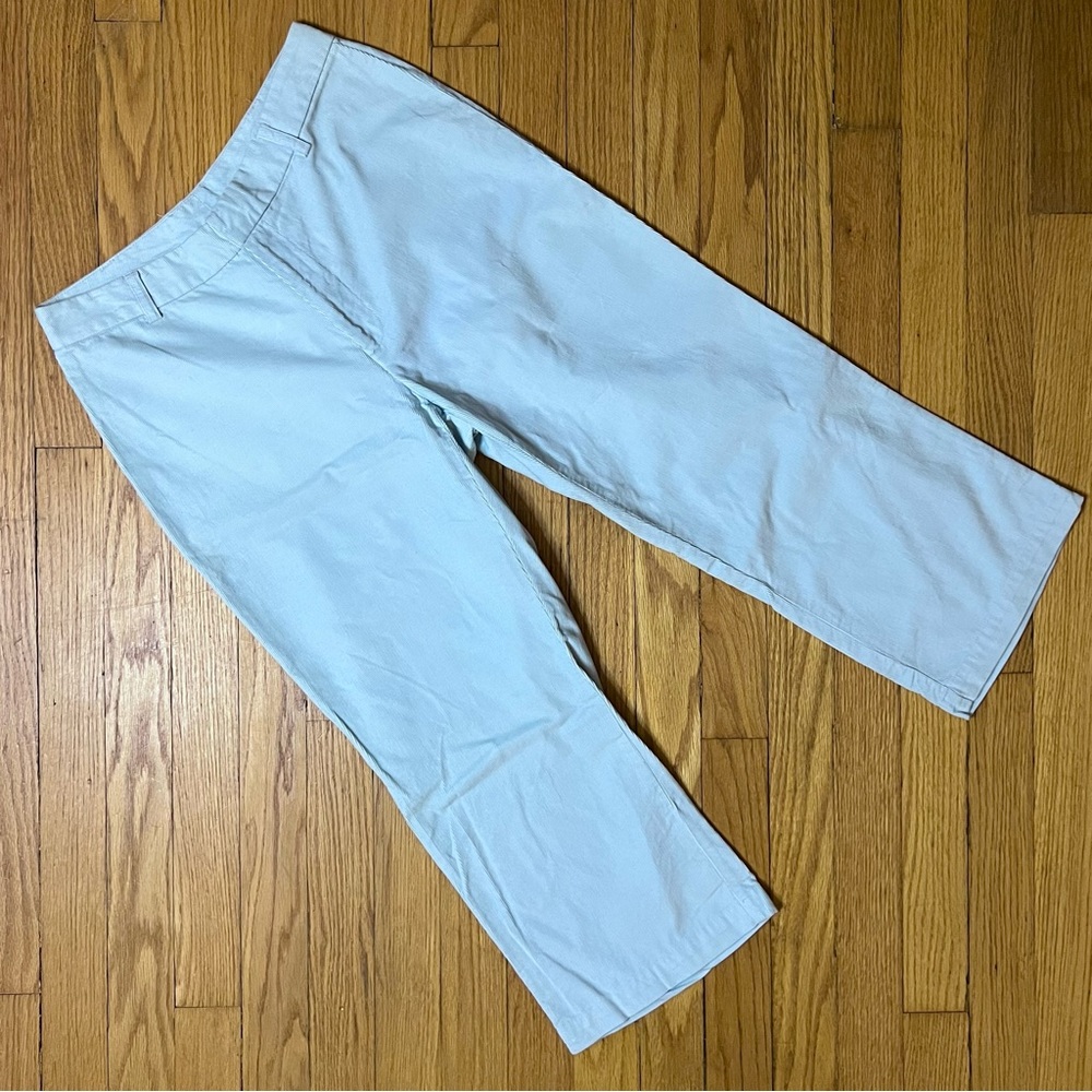 Old Navy Y2K VTG Summer Corduroy Crop Chinos Summer 2000 Vintage Lt Turq Size 06